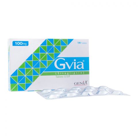 Genix Pharma Gvia Tablet, 100mg, 14-Pack