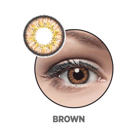 Optiano Soft Color Contact Lenses, Brown