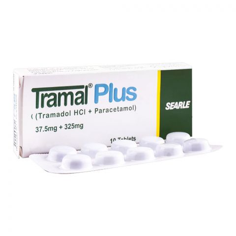 Searle Tramal Plus Tablet, 37.5mg + 325mg, 10-Pack