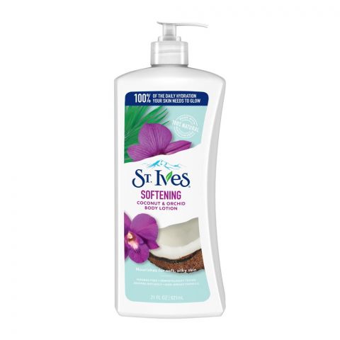 St. Ives Softening Coconut & Orchid Body Lotion, Paraben Free, 621ml