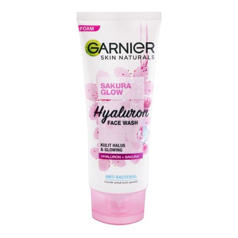 Garnier Skin Naturals Sakura Glow Hyaluron Face Wash, 100ml