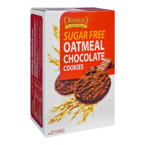 Kaers Selection Sugar-Free Oatmeal Chocolate Cookies, 100g