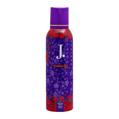 Junaid Jamshed J. Surprise Me Perfume Body Spray, For Women, 200ml