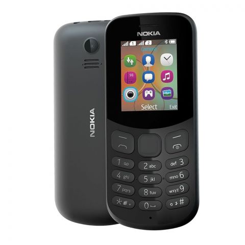Nokia 130 Mobile Phone, TA-1017 DS, Black
