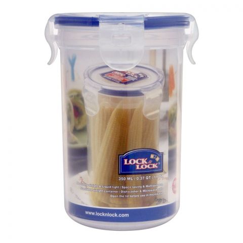 Lock & Lock Air Tight Round Tall Food Container, 350ml, LLHPl931D