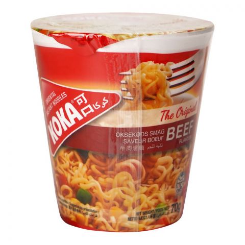 Koka Beef Noodles Cup, 70g