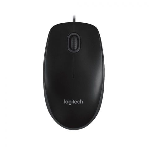 Logitech Mouse, Black, B100