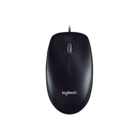 Logitech Full Size Corded Mouse, Black, M100R,910-005005