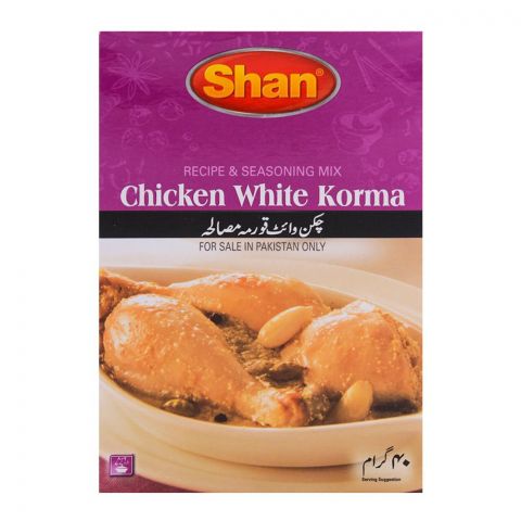 Shan Chicken White Korma Mix Recipe Masala 40gm