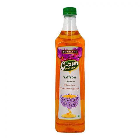 Burhani C-Zun Pro Mix, Saffron Premium Gourmet Syrup, 800ml