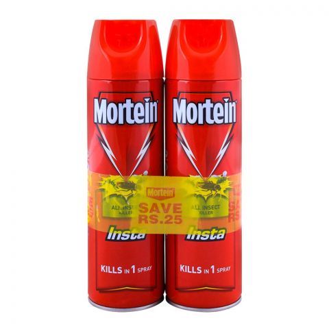 Mortein Bundle, Insta All Insect Killer, 2x400ml, Save Rs. 25