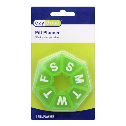 Ezy Dose 1 Pill Planner, Weekly & Portable, 67009