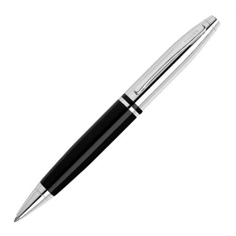 Cross Calais Chrome And Black Ballpoint Pen, AT0112-2