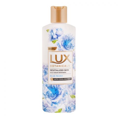 Lux Baru Beauty Oil Botanicals Revitalized Skin Kulit Segar Berenergi, Blue Peony With Cooling Mint, 250ml