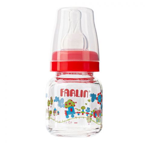 Farlin Newborns Glass Boro-Silicate Standard Neck Feeding Bottle, 60ml, NB-205G