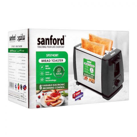 Sanford Bread Toaster, 800W, SF-5743BT