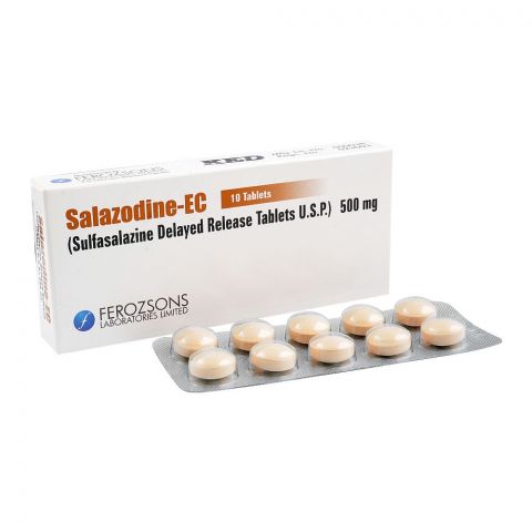 Ferozsons Laboratories Salazodine-EC Tablet, 500mg, 10-Pack