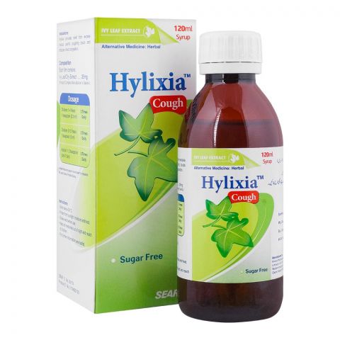 Searle Hylixia Cough Syrup, Suga-Free, 120ml