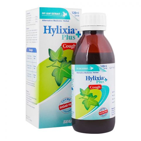 Searle Hylixia+ Plus Cough Syrup, Sugar-Free, 120ml