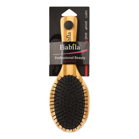 Fiabila Hair Brush, Teak, FB-07