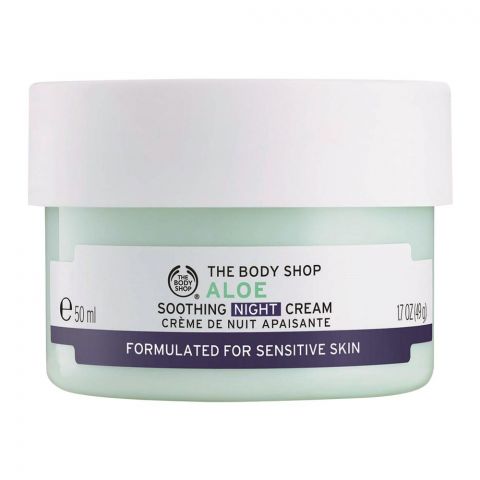 The Body Shop Aloe Soothing Night Cream, Sensitive Skin, 50ml