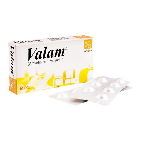 CCL Pharmaceuticals Valam Tablet, 5/80mg, 14-Pack