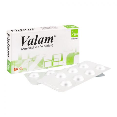 CCL Pharmaceuticals Valam Tablet, 5/160mg, 14-Pack