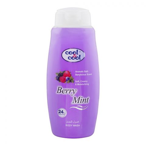 Cool & Cool Berry Mint Soft, Creamy & Moisturizing Body Wash, 500ml