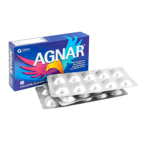Getz Pharma Agnar Supplement Tablet, For Bone Care, 30-Pack