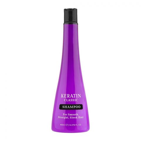 Keratin Classic Shampoo, For Smooth, Straight, Sleek Hair, 400ml