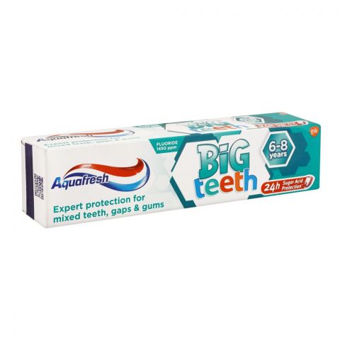 Aquafresh Big Teeth 6-8 Years Toothpaste, 50ml