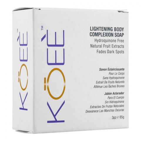Koee Lightening Body Complexion Soap, Fades Dark Spots, 85g
