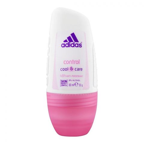 Adidas Control Cool & Care 48H Anti-Perspirant Roll On, For Women, 50ml