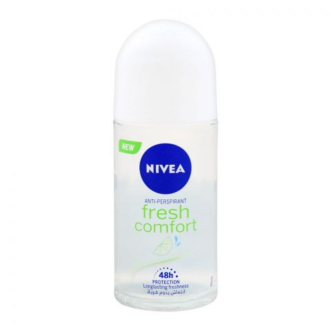 Nivea 48H Fresh Comfort Anti-Perspirant Roll On Deodorant, For Women, 50ml