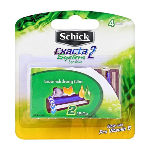 Schick Exacta 2 System Sensitive Cartridges, 4-Pack