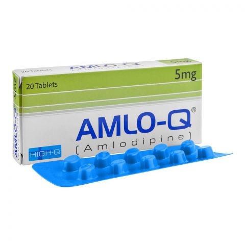 High-Q Pharmaceuticals Amlo-Q Tablet, 5mg, 20-Pack