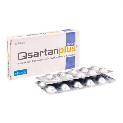 High-Q Pharmaceuticals Qsartan Plus Tablet, 50mg/12.5mg, 20-Pack