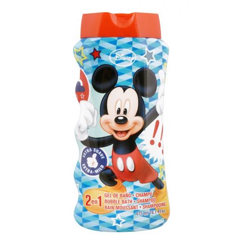 Lorenay Mickey Mouse Bubble Bath + Shampoo 475ml