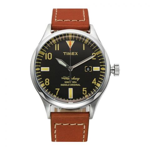 Timex Men's Analogue Quartz Leather Strap Watch - TW2P84000