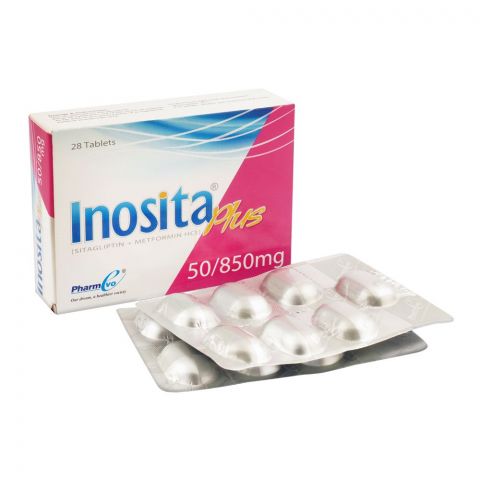 PharmEvo Inosita Plus Tablet, 50/850mg, 28-Pack