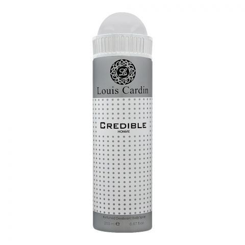 Louis Cardin Credible Homme Deodorant Spray, For Men, 200ml