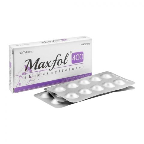 High-Q Pharmaceuticals Maxfol Tablet, 400mg, 30-Pack