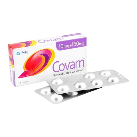 Getz Pharma Covam Tablet, 10mg + 160mg, 14-Pack
