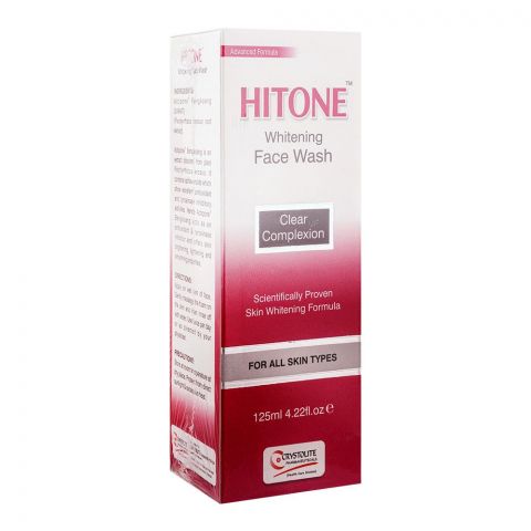 Crystolite Pharmaceuticals Hitone Whitening Face Wash, For All Skin Types, 150ml