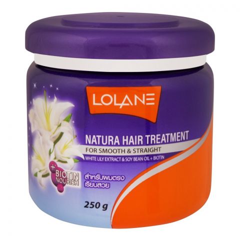 Lolane Natura Lily Extract Hair + Biotin Treatment, 250g