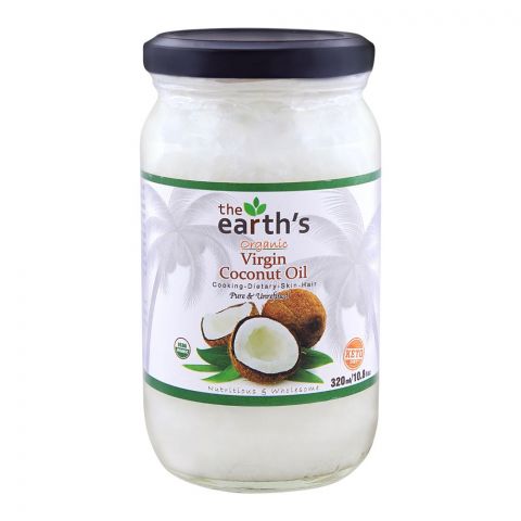 The Earth's Organic Virgin Coconut Oil 320ml