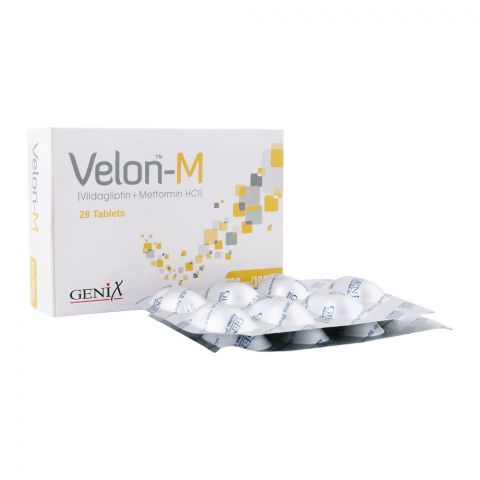 Genix Pharma Velon-M Tablet, 50/1000mg, 28-Pack