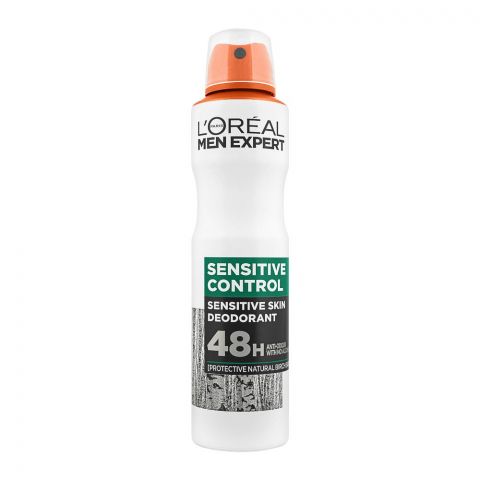 L'Oreal Paris Men Expert Sensitive Control Sensitive Skin Deodorant Spray, 250ml
