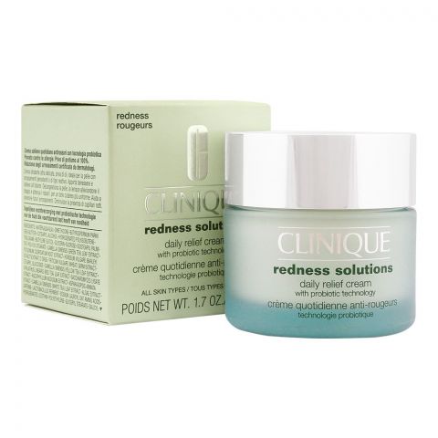 Clinique Redness Solutions Daily Relief Cream, With Probiotic Solutions, 50ml