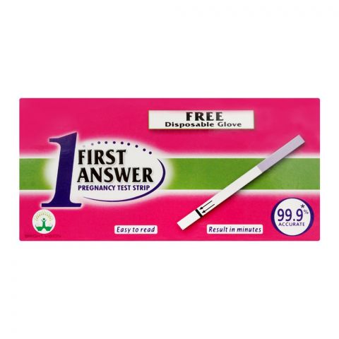 First Answer Pregnancy Test Strip